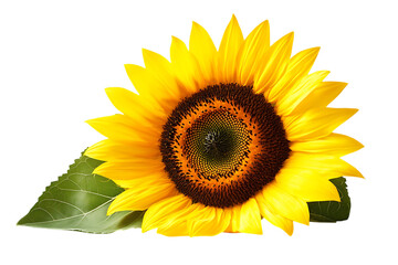 Obraz premium Sunflower isolated on a white background