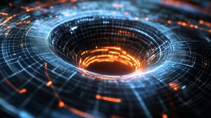 Obraz premium A close-up of a digital textbook page on black holes, featuring 3D models and interactive diagrams