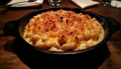 Scrumptious Mac and Cheese in Cast Iron Dish