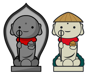 お地蔵様のイラストセット