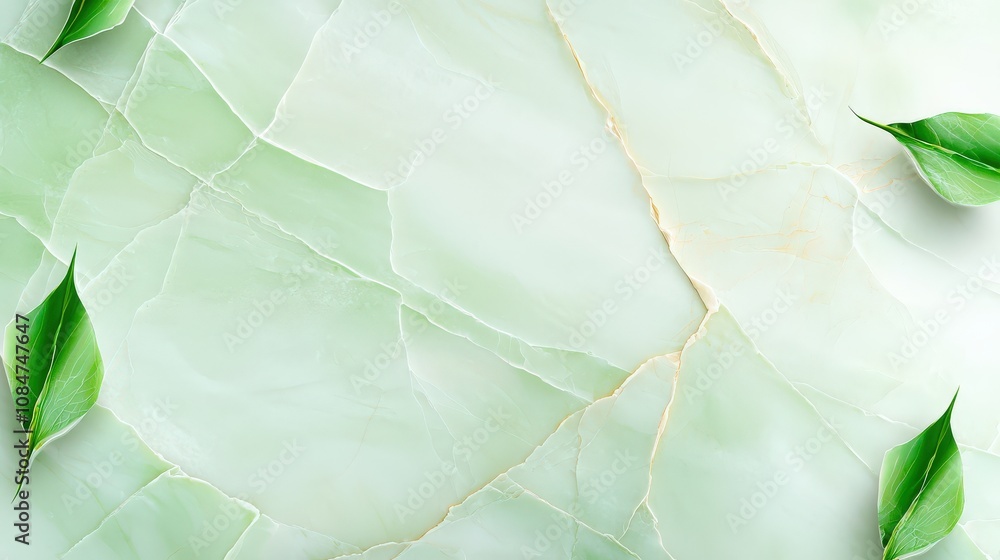 Poster close-up of a green stone texture background with gentle grain and smooth patterns, perfect for back