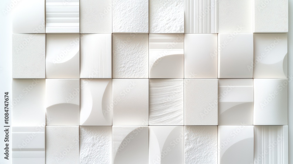 Poster close-up of block texture background with smooth and rough sections, ideal for use in architecture o