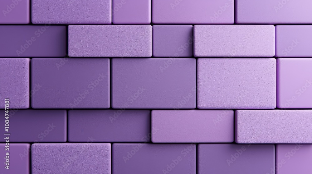 Poster close-up of purple brick texture background with subtle variations in color and surface, ideal for c