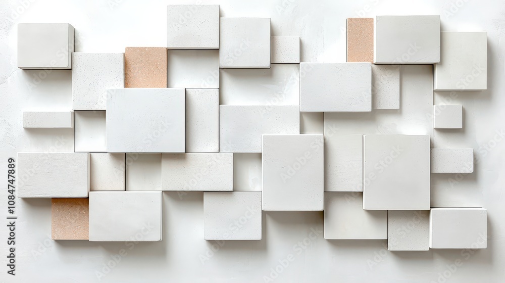 Poster close-up of rough concrete block texture background, ideal for use in background or design projects 