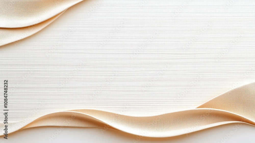Poster Detailed canvas texture background with visible weave pattern and smooth surface, ideal for backgrounds or artistic design work, displayed on a white backdrop.