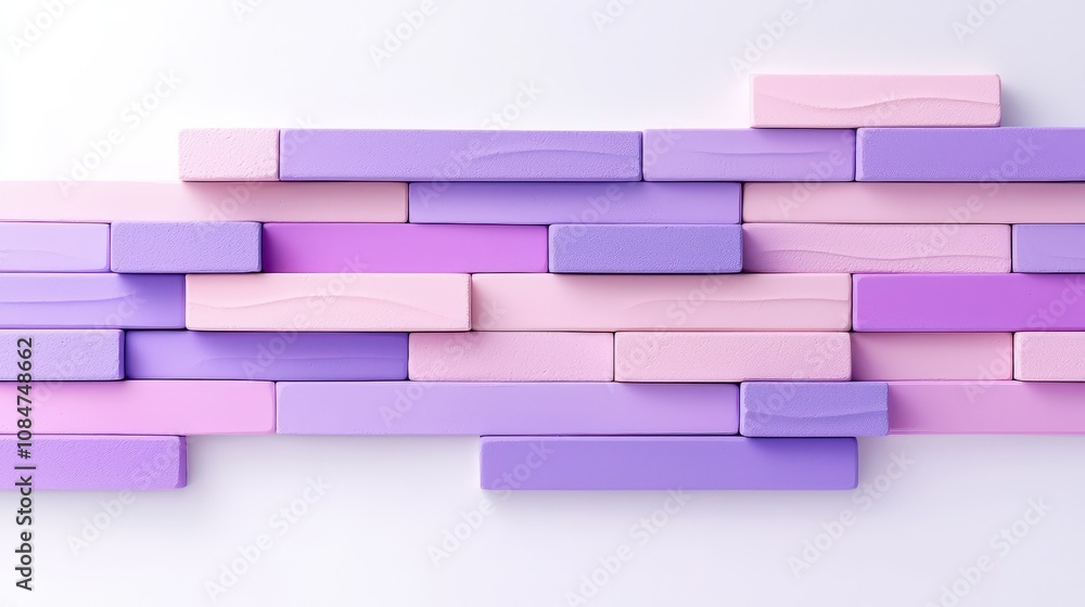 Poster detailed purple brick texture background with unique color variations and texture background, perfec