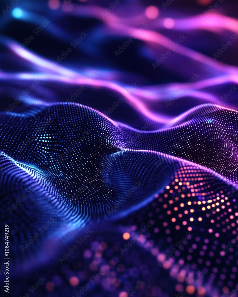 Poster digital background perfect for tech processes, neural networks, artificial intelligence, data transf