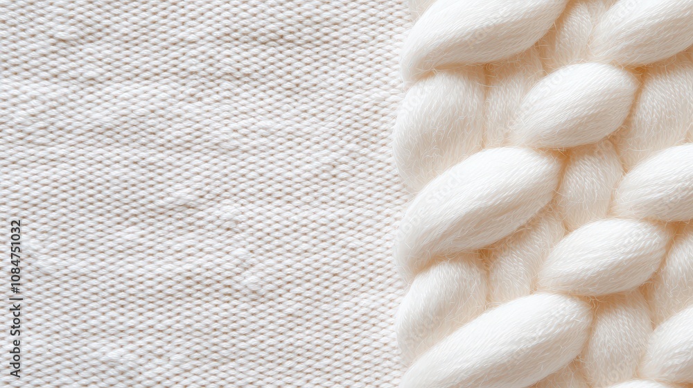Poster natural cotton texture background with visible thread patterns and soft finish, high-resolution for 