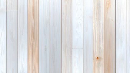 Fototapeta premium Polished white wood texture background, seamless and high-quality, against a white background for clean, minimal style.