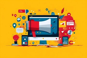 Business Marketing illustrations. Mega set. Collection of scenes with men and women taking part in business activities. Trendy vector style Startup online shopping company milestones infographics.