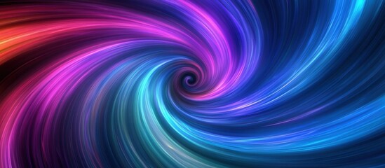 A swirling vortex of vibrant colors creating a dynamic, abstract visual effect.