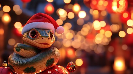 "_Happy_chinese_new_year_2025_year_of_the_snake._snake_in_a_china