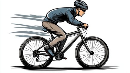 Obraz premium Bicycle vehicle cycling cartoon.