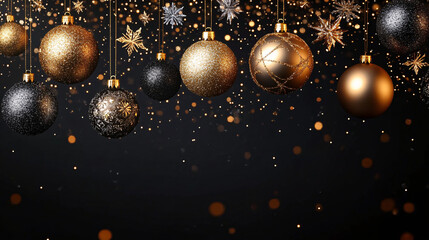 A vibrant set of hanging Christmas ornaments showcasing intricate textures and sizes, perfect for holiday decor, greeting cards, and festive design projects.