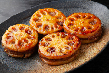 蓮根のはさみ焼き