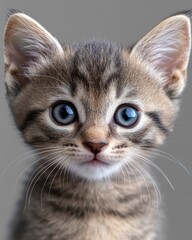 Obraz premium A closeup photo portait of a cute little. Isolated on transparent background.