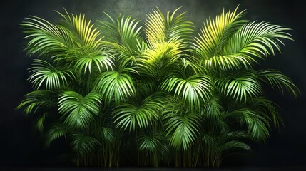 Real tropical palm tree background isolated plant.