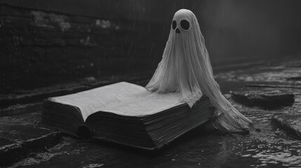 Ghost book floating haunted.