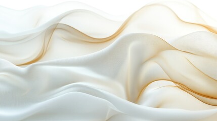 Obraz premium Vellum texture illustration showcasing smooth, translucent layers perfect for backgrounds or artistic designs, isolated on white.