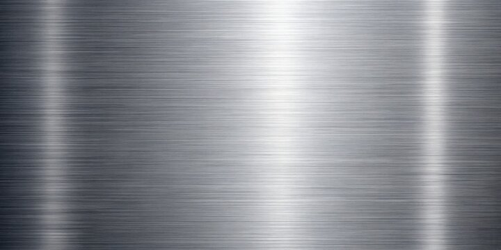 Sleek, metallic texture of brushed steel with subtle grooves and ridges for a modern industrial look , steel, metal, brushed