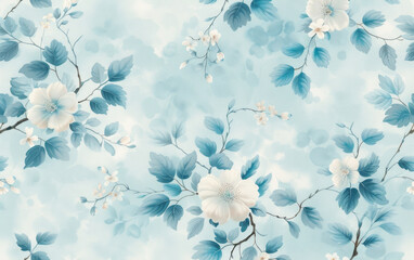 Fototapeta premium Vintage floral texture art background