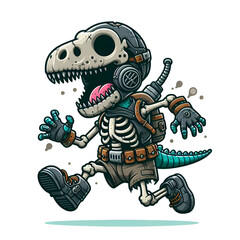 robot cyborg vector illustration