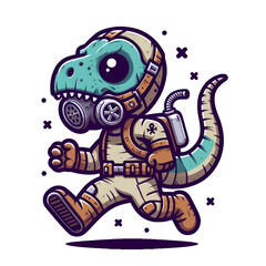 set of funny cartoon lizard