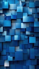 Abstract blue pyramid patterned background.