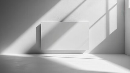 A sleek, modern floating card design with a 3D perspective and shadows, ideal for presentations on a white background.