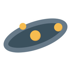 orbit icon flat style