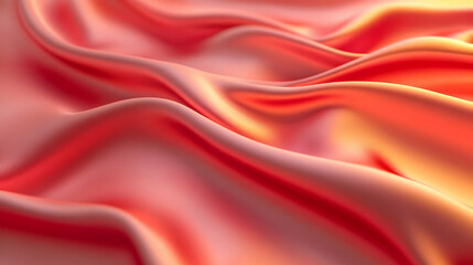 Obraz premium Abstract Background - Wavy Coral and Peach Silk Texture