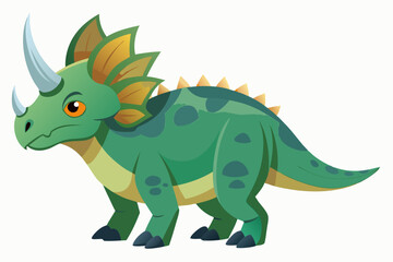  Beautiful dinosaur on vector art illustration