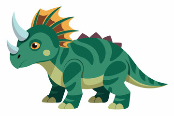  Beautiful dinosaur on vector art illustration