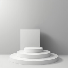 Fototapeta premium Pedestal for display Blank podium for product 