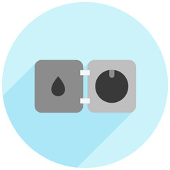 Gas Cap rounded flat icon. use for modern concept, print, UI, UX kit, web and app development. Vector EPS 10, related to car service, auto garage, car spare part.