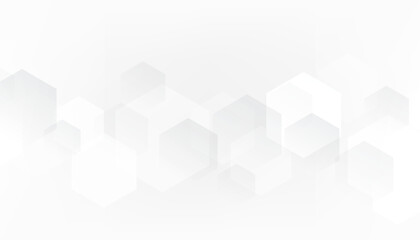 Abstract gray geometric shape design elements on white background, Vector illustration