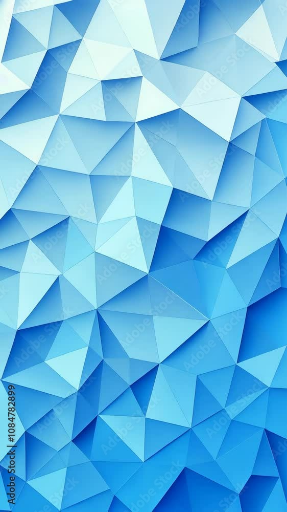 Poster a digital rendering displays a captivating mosaic of interconnected triangles