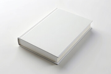 Fototapeta premium Blank book cover mockup Top View isolated background. Realistic blank booklet cover mockup