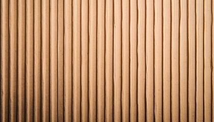Fototapeta premium Corrugated Cardboard Texture Brown Rustic Packaging Background
