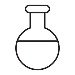 Laboratory Flask line icon.