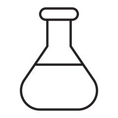 Laboratory Flask line icon.