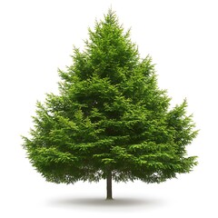 Eastern Hemlock isolated on white background, close up