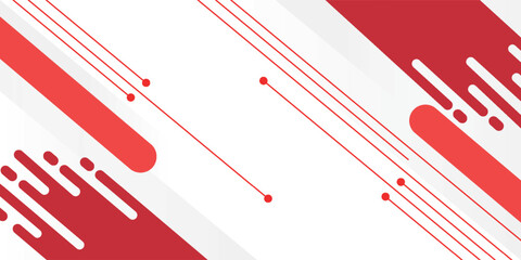 Obraz premium White background with red diagonal lines.vector
