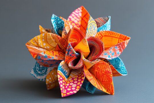 Cultural origami ideas for elders, incorporating traditional patterns and designs to inspire creativity and appreciation of heritage
