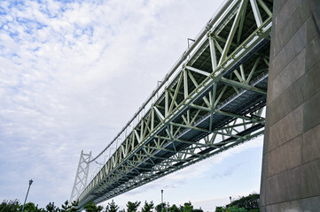 日本兵庫の明石海峡大橋