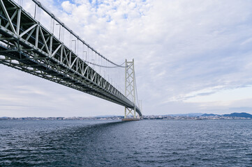 日本兵庫の明石海峡大橋