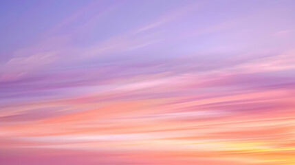 Fototapeta premium Abstract Pastel Sky with Blurred Horizontal Stripes, Creating a Dreamy and Serene Atmosphere, Evoking Feelings of Calm and Tranquility.