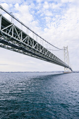 日本兵庫の明石海峡大橋