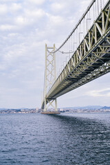 日本兵庫の明石海峡大橋