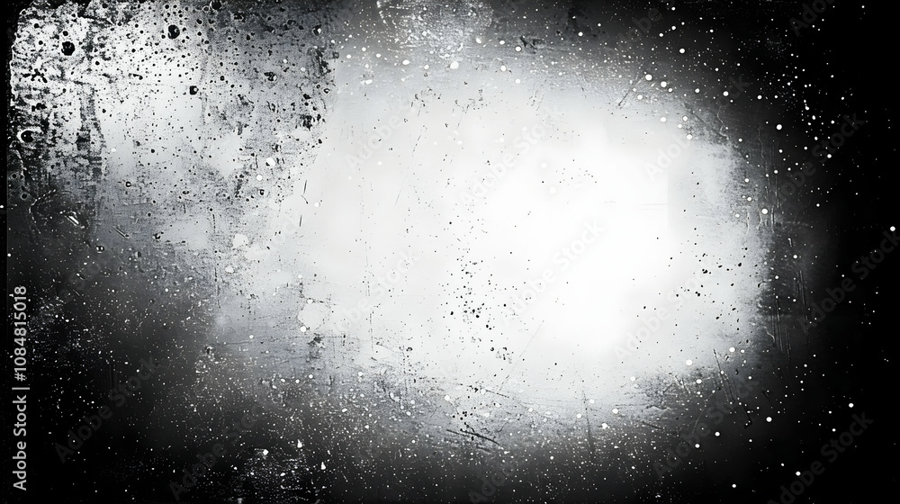 Poster abstract black and white grunge texture with grainy and scratched pattern, perfect for backgrounds a